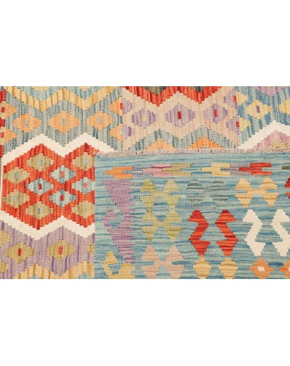 Tappeto Kilim Afghanistan beige rosso 317x291