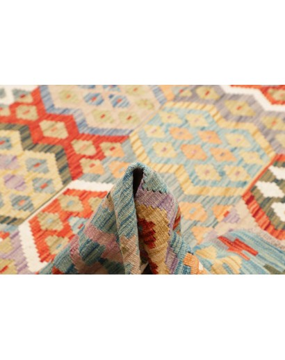 Tappeto Kilim Afghanistan beige rosso 317x291