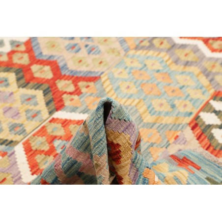 Tappeto Kilim Afghanistan beige rosso 317x291