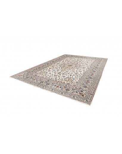 Tappeto Kashan Persia bianco azzurro 294x400