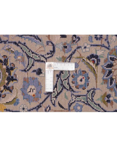 Tappeto Kashan Persia bianco azzurro 294x400
