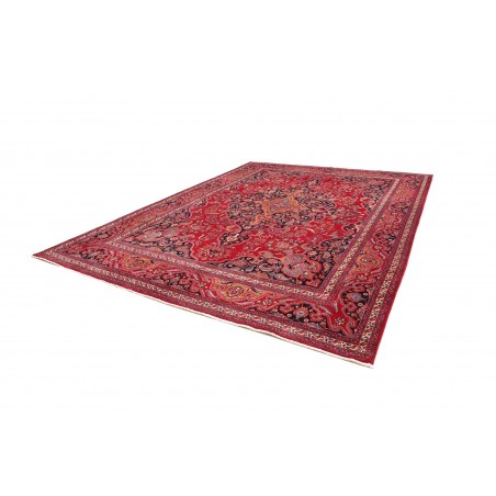 Tappeto Mashad Persia marrone grigio 303x390