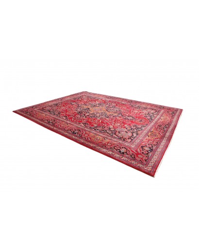 Tappeto Mashad Persia marrone grigio 303x390