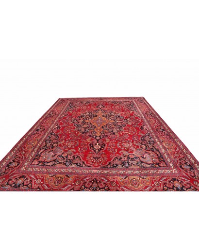 Tappeto Mashad Persia marrone grigio 303x390