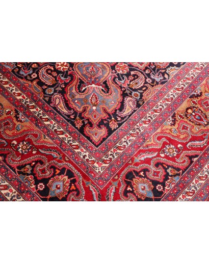 Tappeto Mashad Persia marrone grigio 303x390
