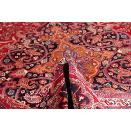Tappeto Mashad Persia marrone grigio 303x390