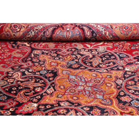 Tappeto Mashad Persia marrone grigio 303x390