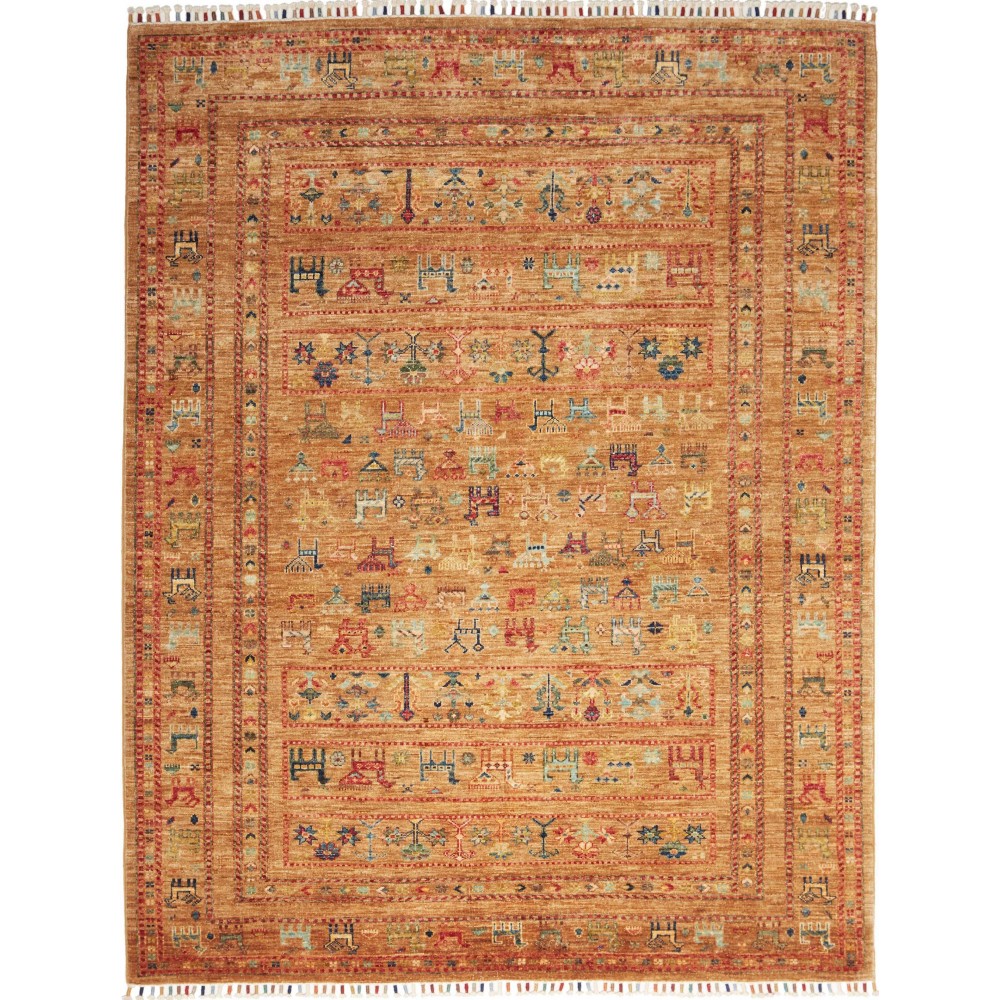 Tappeto Rubin Pakistan arancione marrone 154x198 Tappeto Rubin Pakistan arancione marrone 154x198