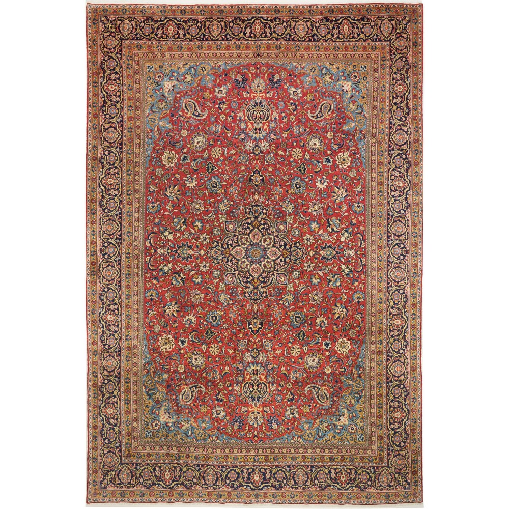 Tappeto Shahreza Persia marrone grigio 287x430