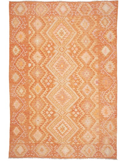 Tappeto Kilim Afghanistan arancione 203x291