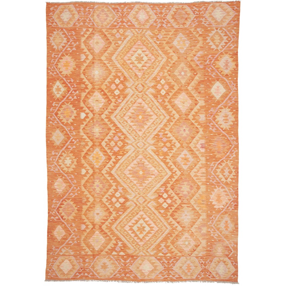 Tappeto Kilim Afghanistan arancione 203x291