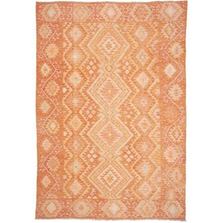 Tappeto Kilim Afghanistan arancione 203x291