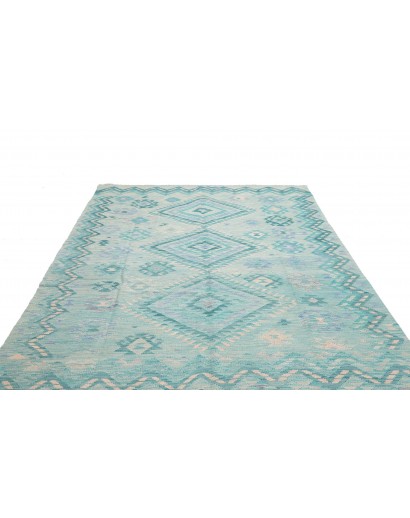 Tappeto Kilim Afghanistan blu 202x295