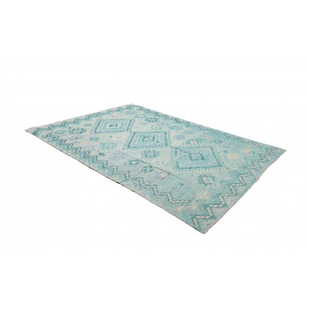 Tappeto Kilim Afghanistan blu 202x295