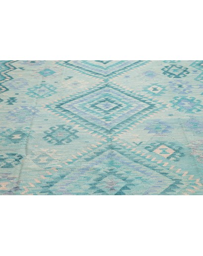 Tappeto Kilim Afghanistan blu 202x295