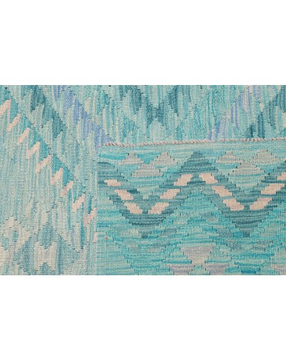 Tappeto Kilim Afghanistan blu 202x295