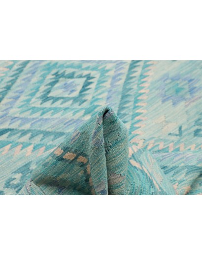 Tappeto Kilim Afghanistan blu 202x295
