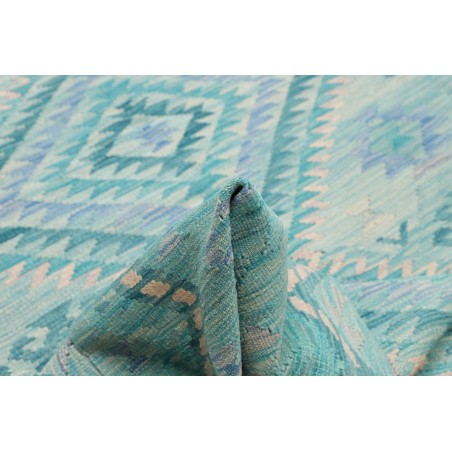 Tappeto Kilim Afghanistan blu 202x295