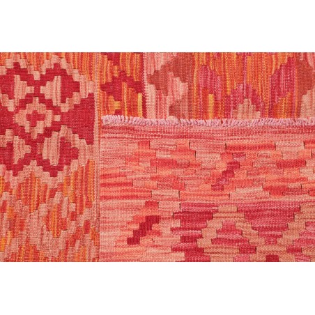 Tappeto Kilim Afghanistan rosso arancione 203x292