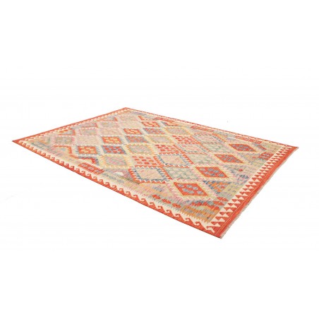Tappeto Kilim Afghanistan beige arancione 207x286