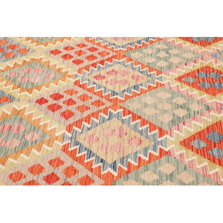 Tappeto Kilim Afghanistan beige arancione 207x286