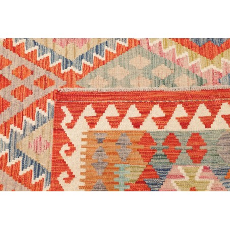 Tappeto Kilim Afghanistan beige arancione 207x286