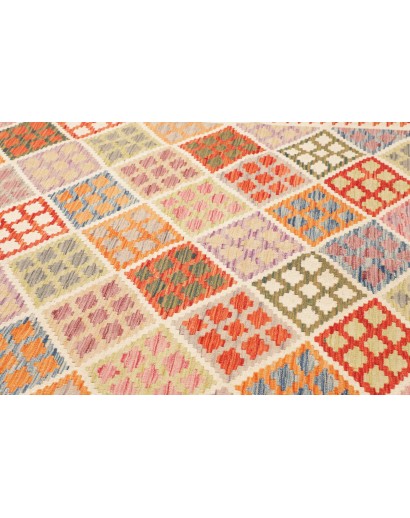 Tappeto Kilim Afghanistan giallo arancione 203x289