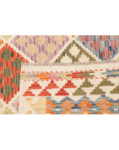 Tappeto Kilim Afghanistan giallo arancione 203x289