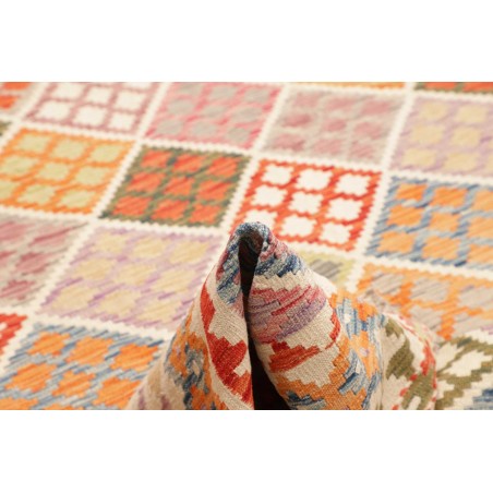 Tappeto Kilim Afghanistan giallo arancione 203x289