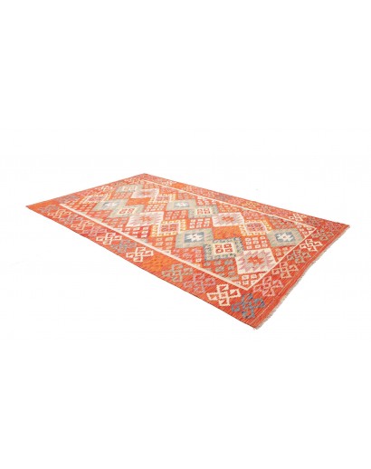 Tappeto Kilim Afghanistan marrone giallo 198x299
