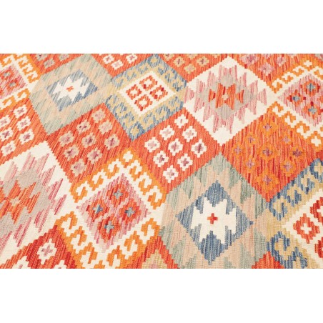 Tappeto Kilim Afghanistan marrone giallo 198x299