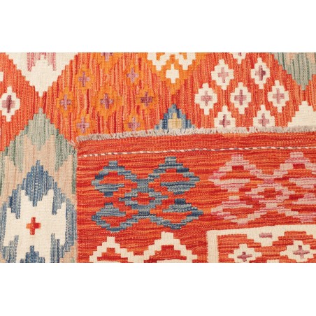 Tappeto Kilim Afghanistan marrone giallo 198x299