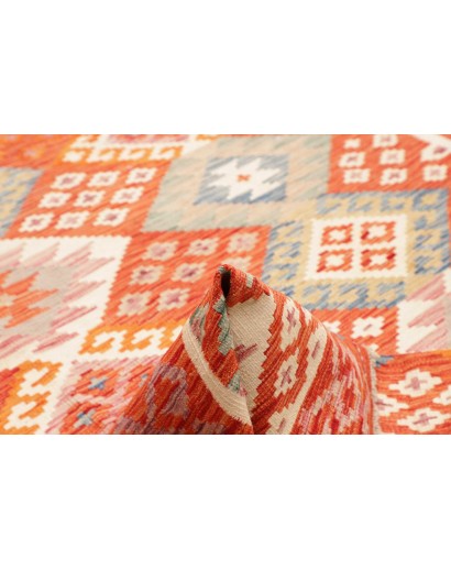 Tappeto Kilim Afghanistan marrone giallo 198x299