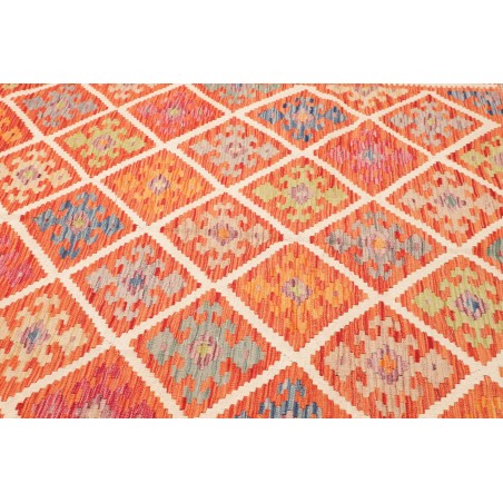 Tappeto Kilim Afghanistan arancione giallo 209x291