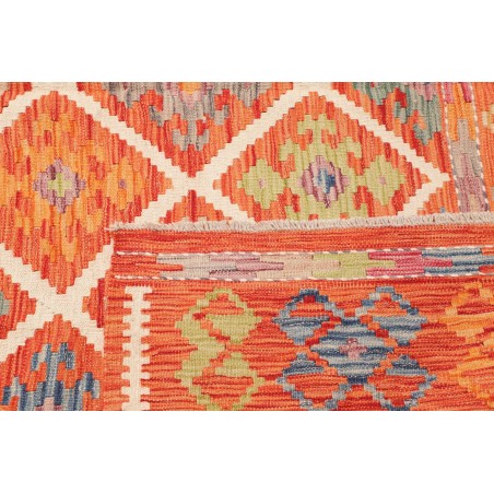 Tappeto Kilim Afghanistan arancione giallo 209x291