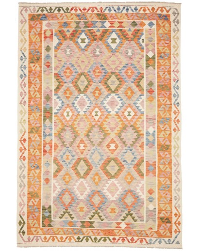 Tappeto Kilim Afghanistan giallo 196x296