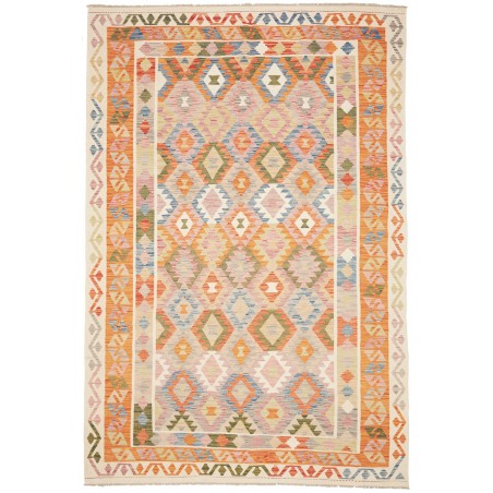 Tappeto Kilim Afghanistan giallo 196x296