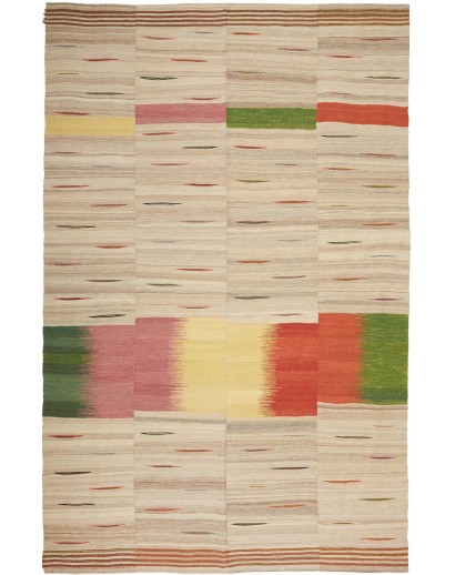 Tappeto Kilim Persia beige azzurro 207x324