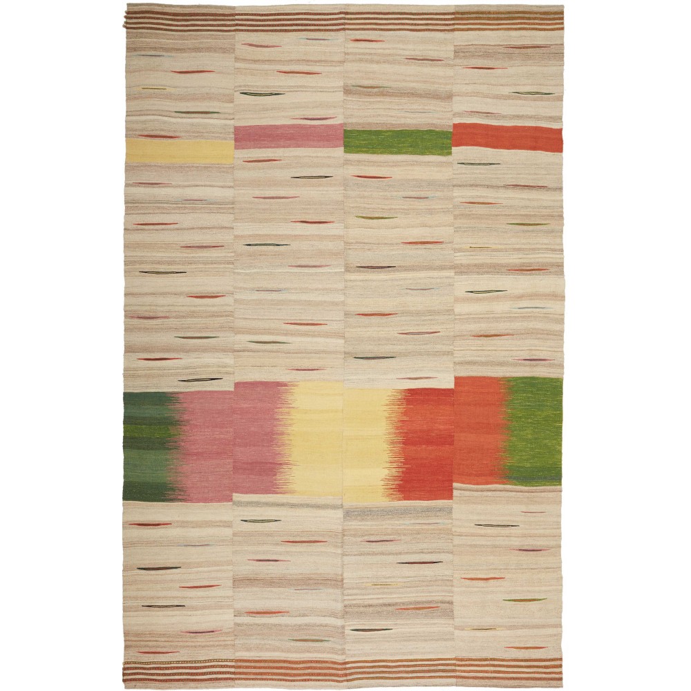 Tappeto Kilim Persia beige azzurro 207x324