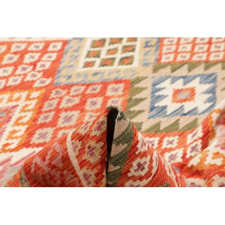 Tappeto Kilim Afghanistan arancione beige 203x300