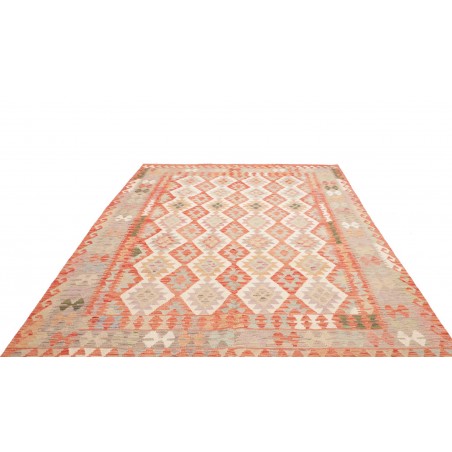Tappeto Kilim Afghanistan marrone rosso 207x290