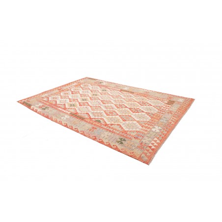 Tappeto Kilim Afghanistan marrone rosso 207x290