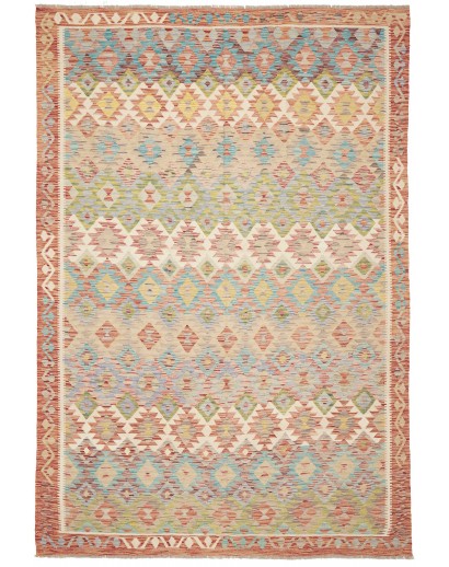 Tappeto Kilim Afghanistan marrone 196x299