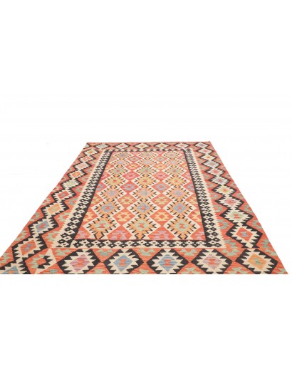Tappeto Kilim Afghanistan marrone grigio 202x293