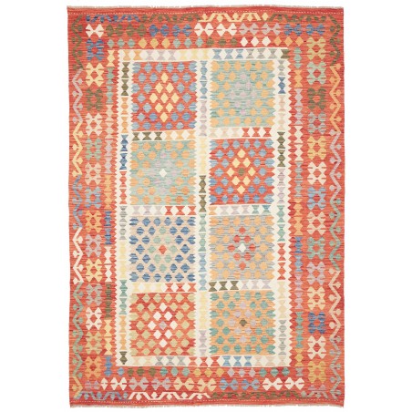 Tappeto Kilim Afghanistan marrone 200x287