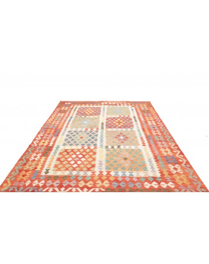 Tappeto Kilim Afghanistan marrone 200x287