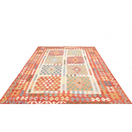 Tappeto Kilim Afghanistan marrone 200x287