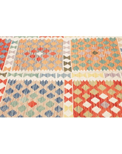 Tappeto Kilim Afghanistan marrone 200x287