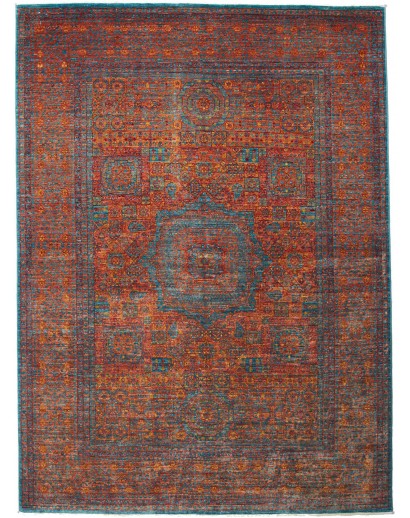 Tappeto Mamlouk Pakistan marrone rosso 168x231