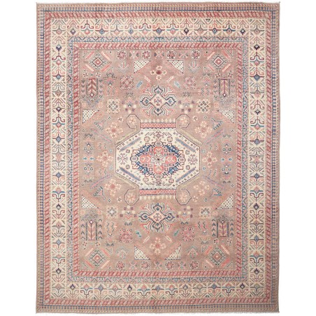 Tappeto Kazak Afghanistan marrone grigio 232x295